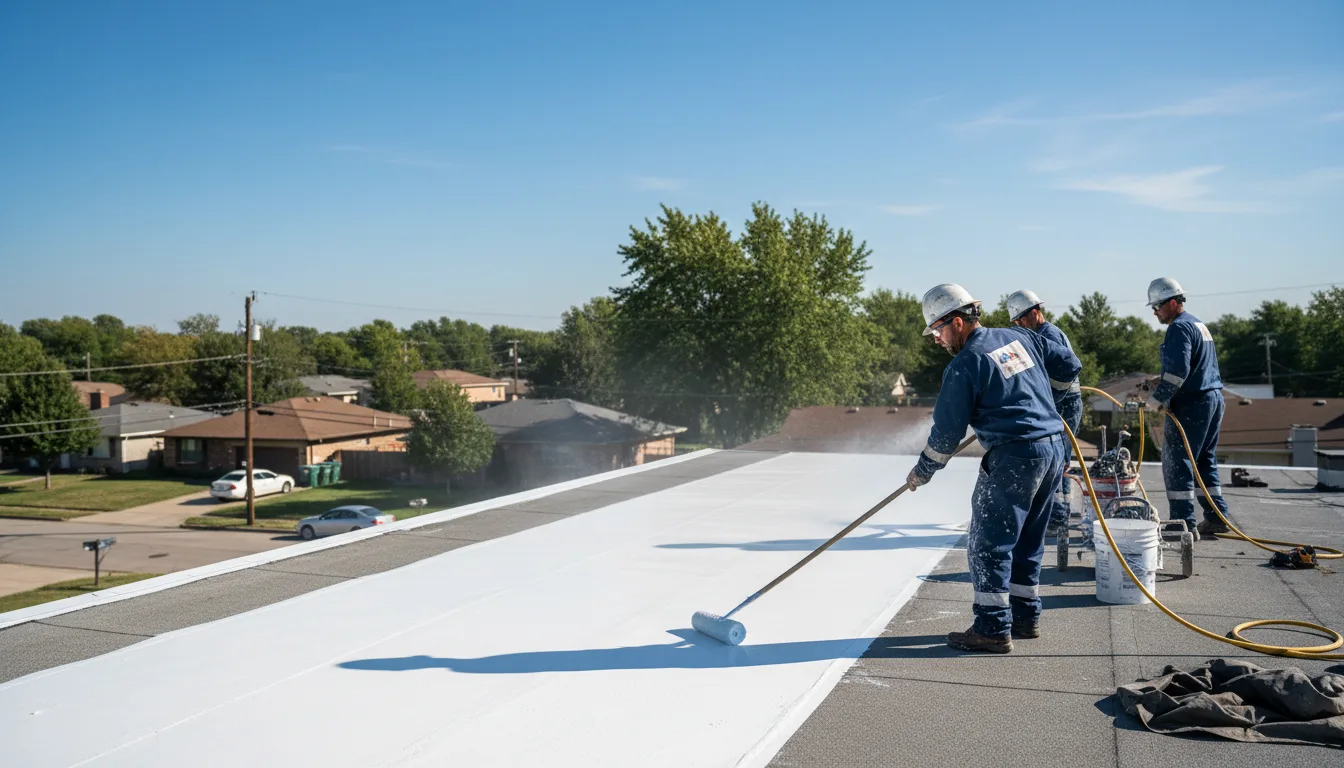 Commercial roof coating in Monroeville, OH near me